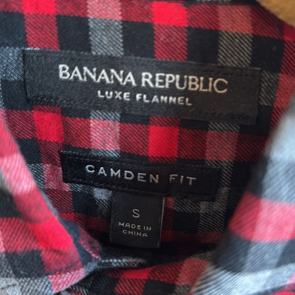 Banana Republic  plaid flannel shirt - Picture 2 of 7